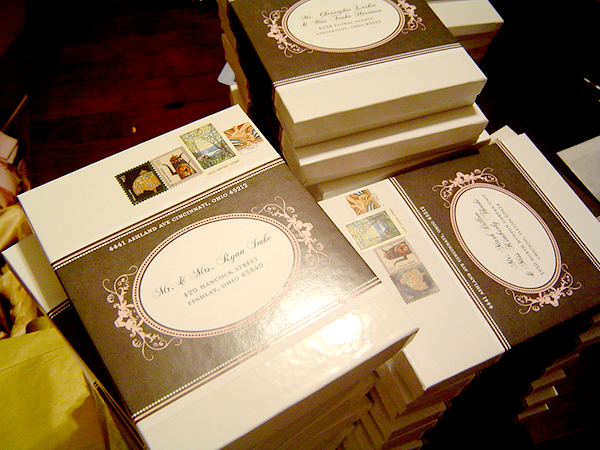 Assisting with Wedding Invitations